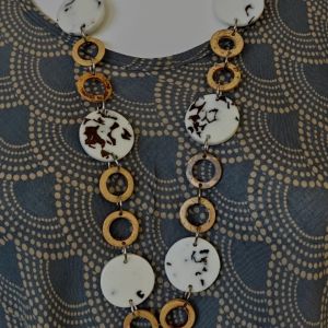  ZUW1-3774-CO RESIN NECKLACES