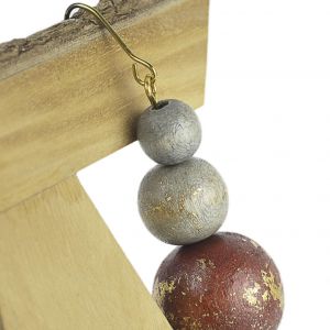  JSI7-3990-PE2 WOOD EARRINGS