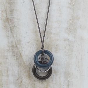  Colgante 3 aros WOOD, STONE AND RESIN NECKLACES FOR WOMEN