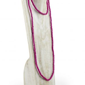  INFINITO Collar largo de bolas 5 Mmm pintadas a mano WOOD, STONE AND RESIN NECKLACES FOR WOMEN