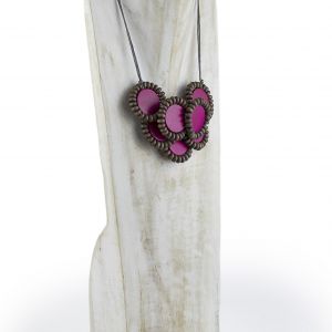  Collar con flores WOOD, STONE AND RESIN NECKLACES FOR WOMEN