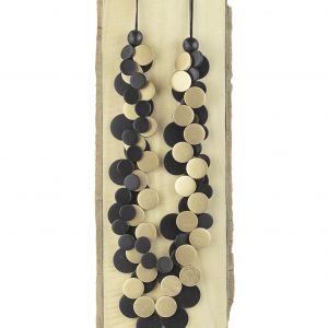  Collar con discos de madera WOOD, STONE AND RESIN NECKLACES FOR WOMEN