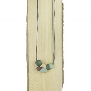  Colgante geometrico WOOD, STONE AND RESIN NECKLACES FOR WOMEN