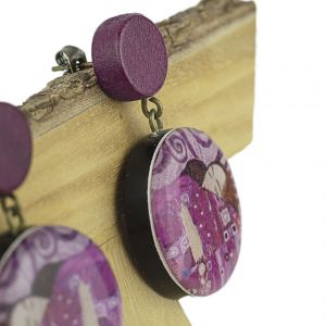  Pendiente Klimt RESIN EARRINGS