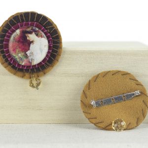  Broche con imagen de Hassam 