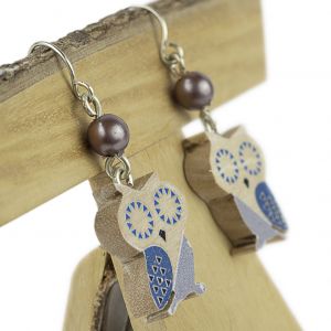  VTI5-1007-PE DECOUPAGE WOOD-RESIN EARRINGS